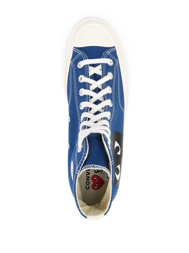 blue commes de garcon converse