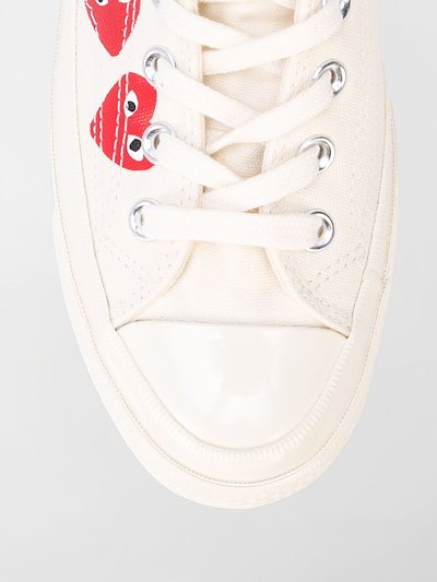 Comme Des Garcons Play X Converse X Comme Des Garcons Play Chuck 70 Hi Multi Hearts Sneakers White Modes