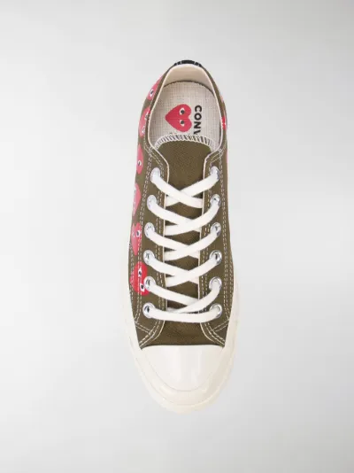 comme des garcons play x converse chuck taylor multi heart 1970s ox