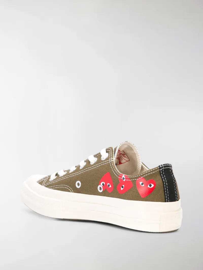 comme des garcons play x converse chuck taylor multi heart 1970s ox