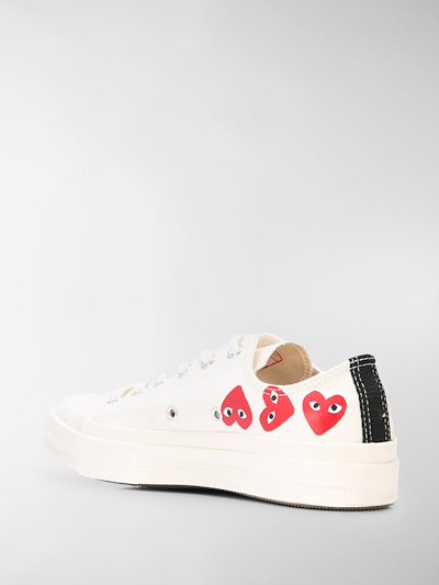 Comme Des Garcons Play X Converse X Converse Chuck Taylor Multi Heart 1970s Ox Sneakers White Modes