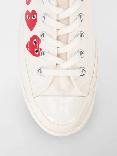 comme des garcons play x converse chuck taylor multi heart 1970s ox