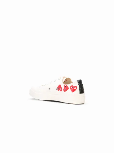 comme des garcons play x converse chuck taylor multi heart 1970s ox