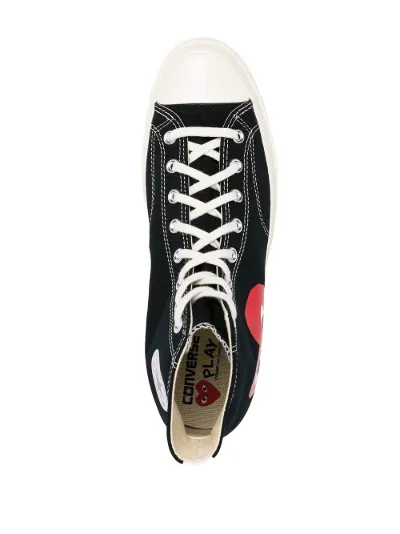 Comme Des Garçons Play x Converse x Converse high-top sneakers black | MODES