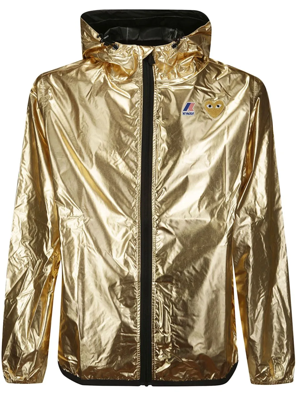 Comme Des Garçons Play x K-Way Heart-patch hooded jacket | Eraldo 