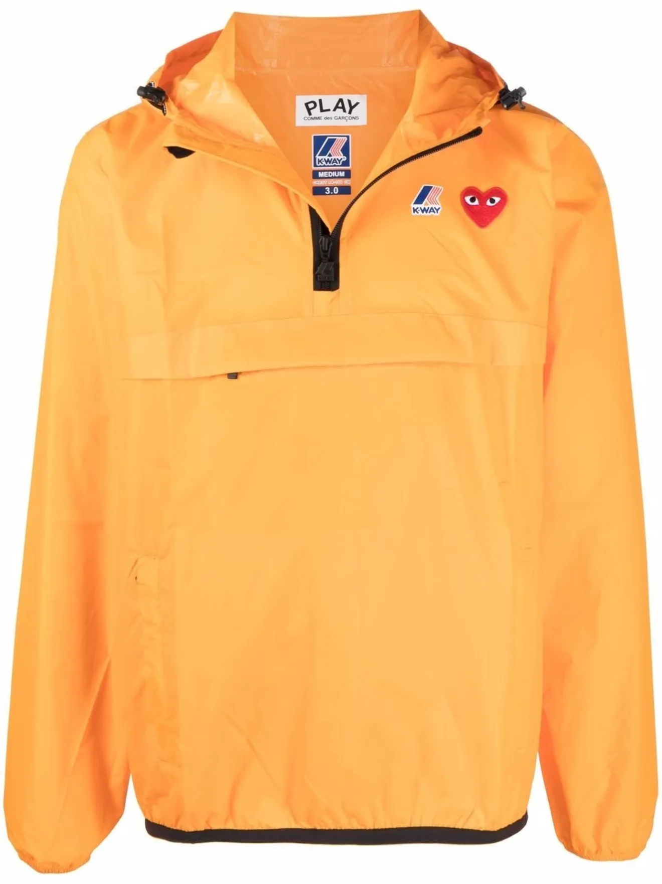 orange k way jacket
