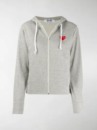 commes des garcons hoodie grey