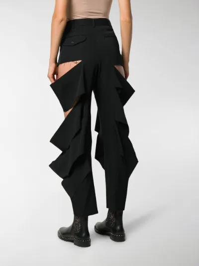 ripped black trousers