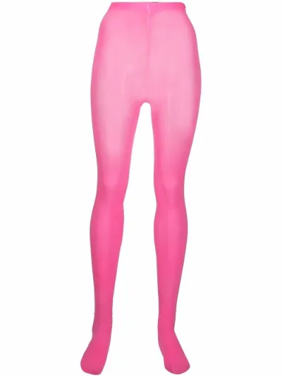 semi-sheer tights pink 