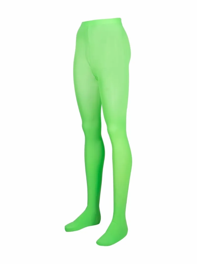 semi-sheer tights green 