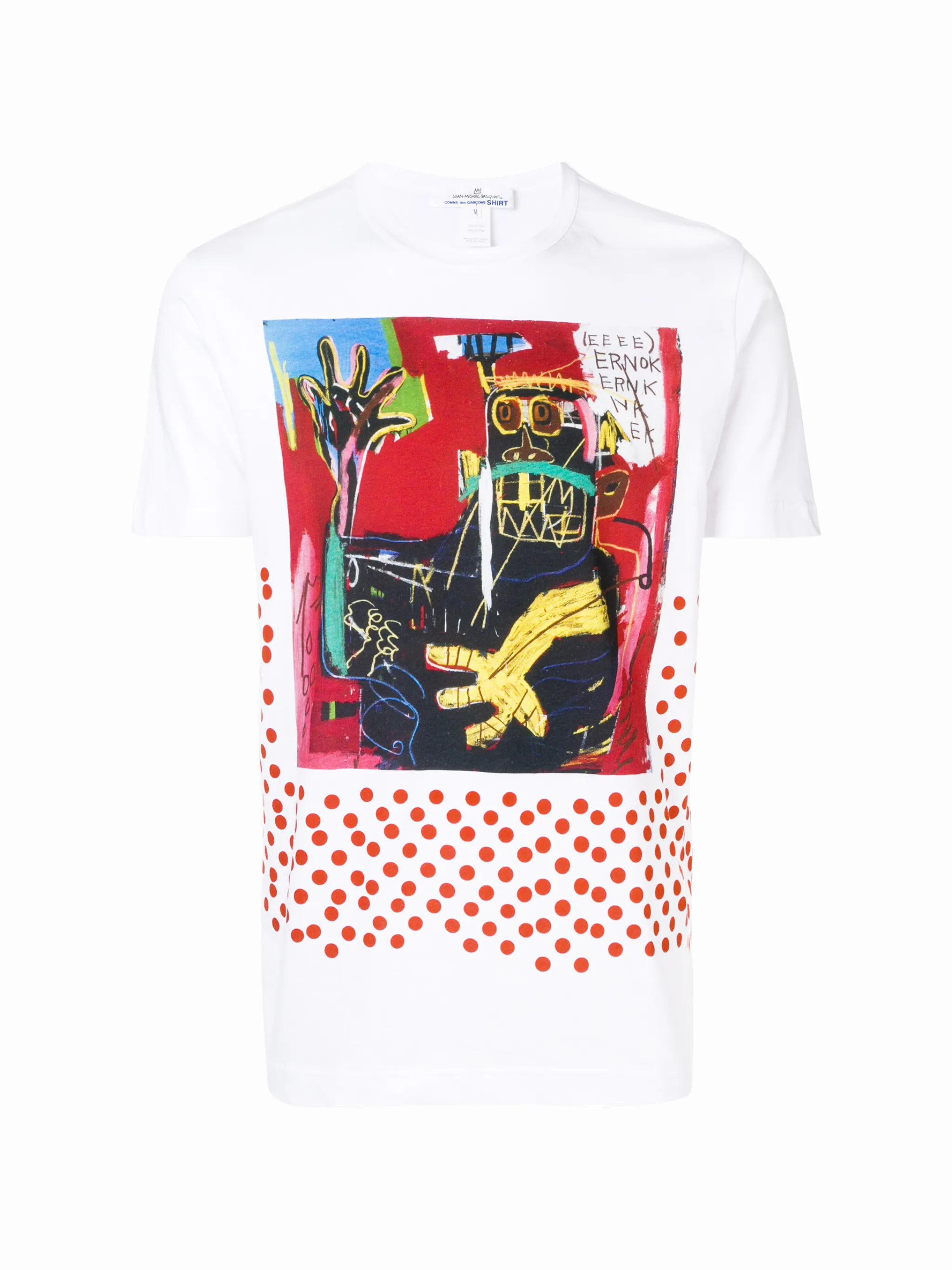 Comme des Garcons x Jean Michel Basquiat print T shirt