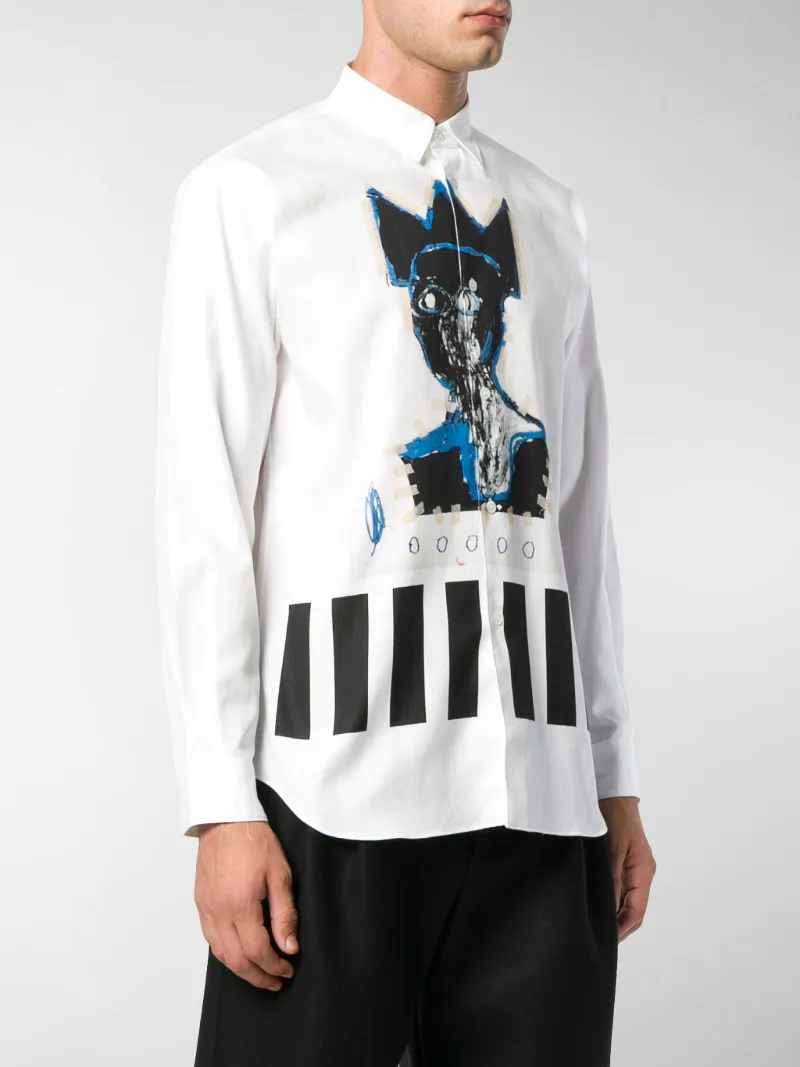 cdg shirt basquiat