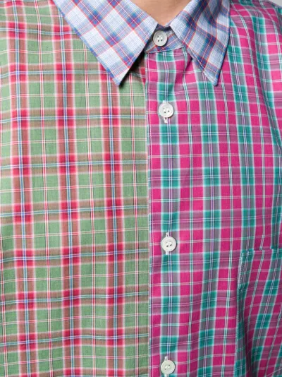 comme des garcons shirt patchwork