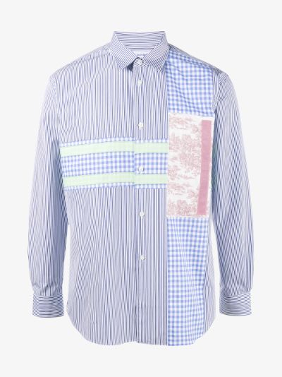 comme des garcons patchwork shirt