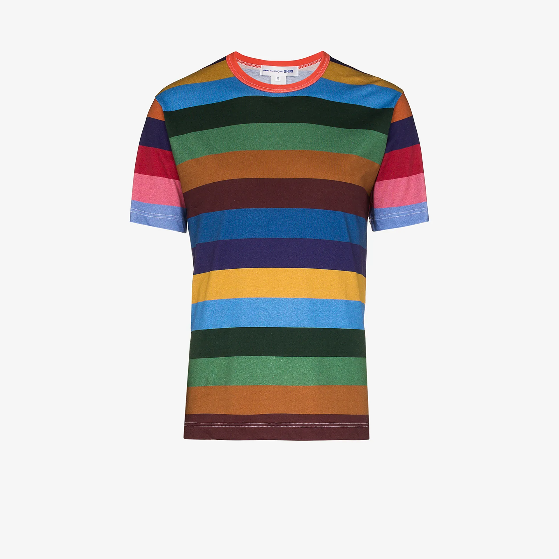 comme de garcon striped t shirt