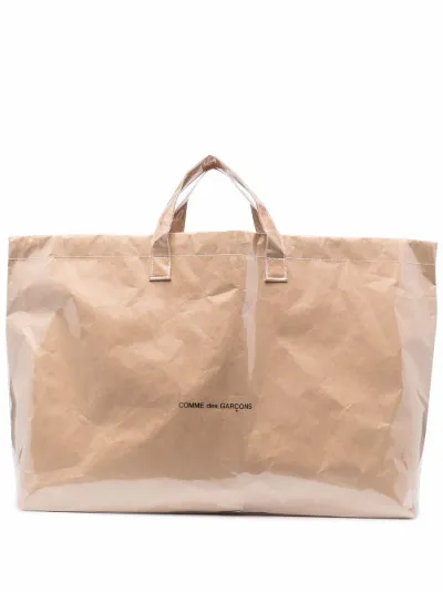 comme de garcon paper bag tote