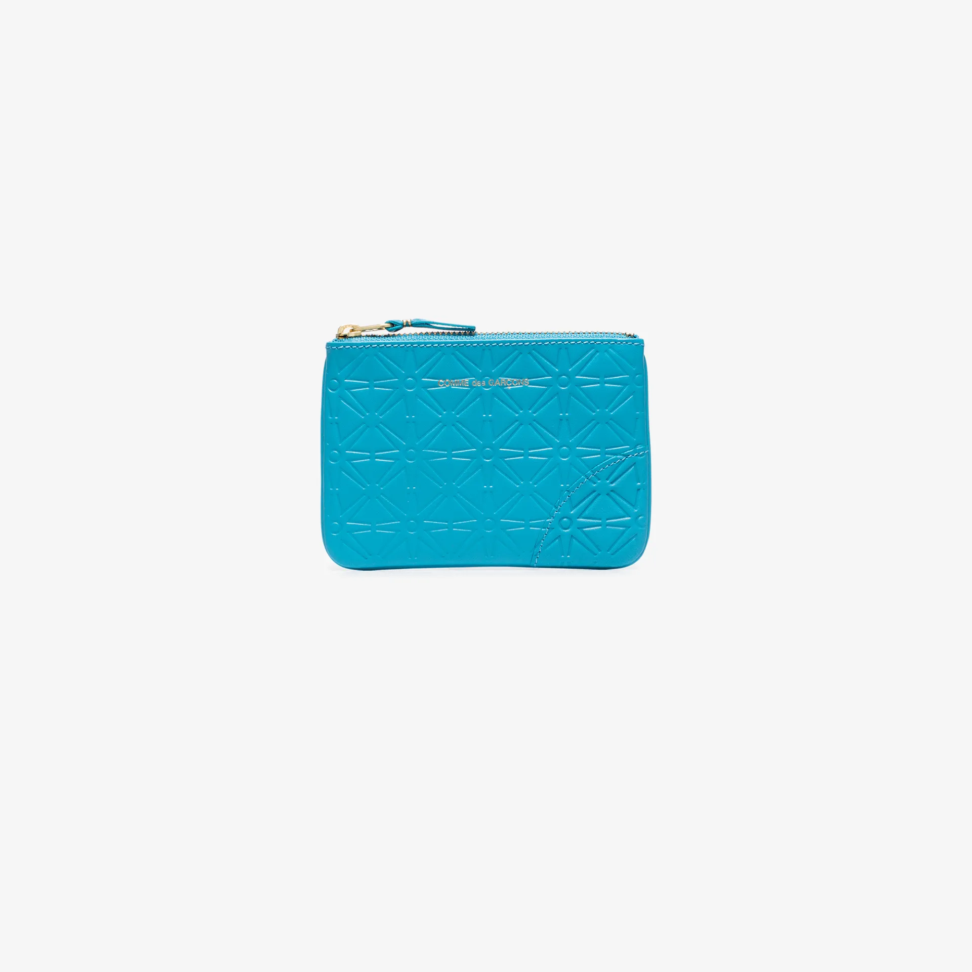 blue leather coin purse