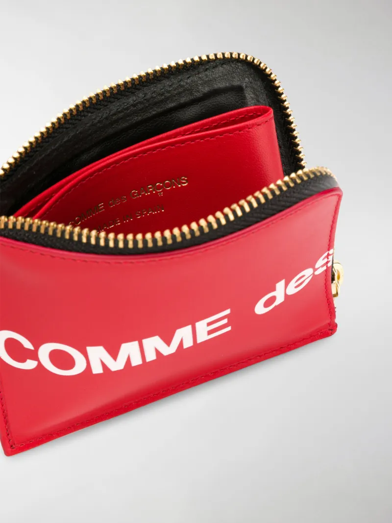 comme des garçons huge logo wallet