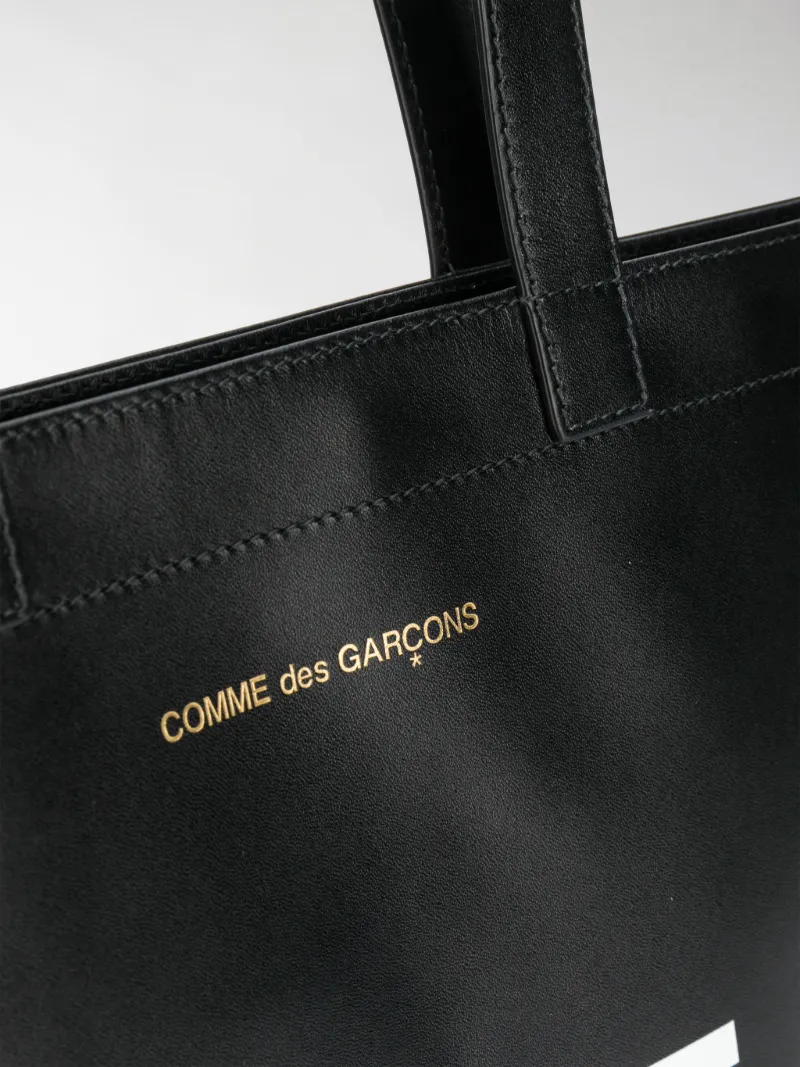 comme des garcons leather tote