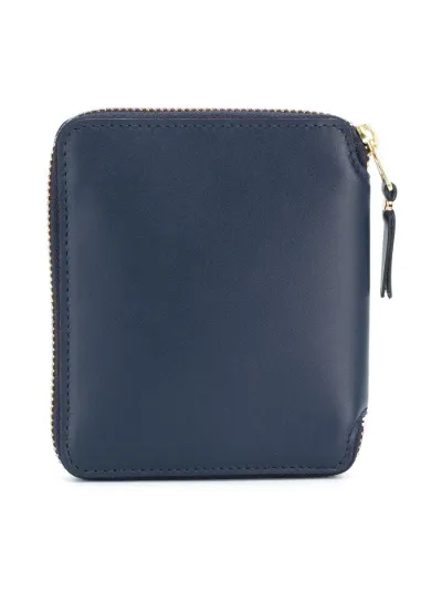 Comme Des Garçons Wallet Portacarte con zip blu | MODES