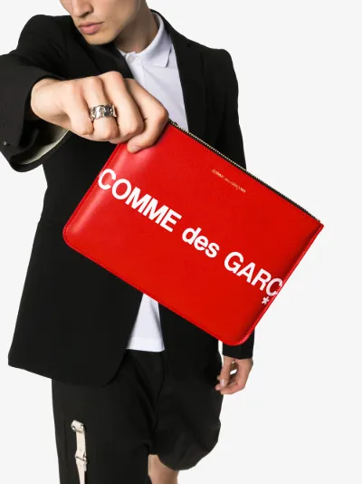 comme des garcons clutch bag