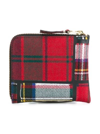 red tartan purse