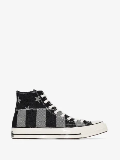 high top converse black and white