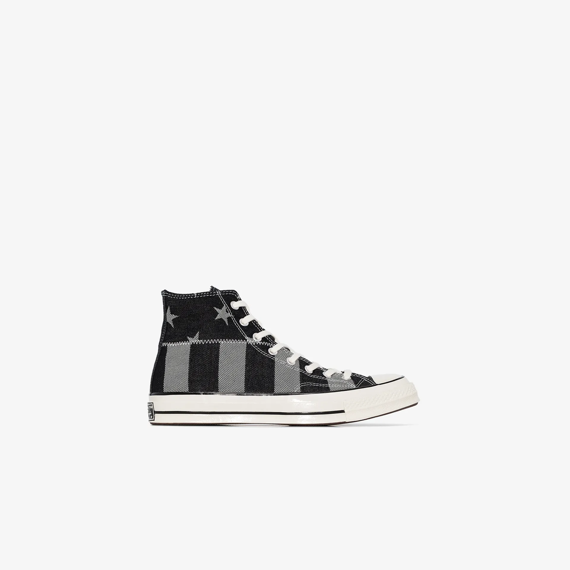 white with black stripe converse