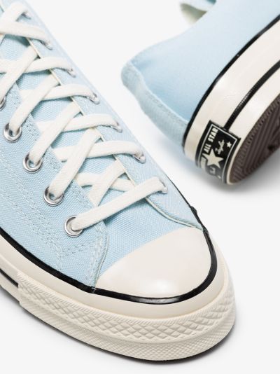 converse with blue sole