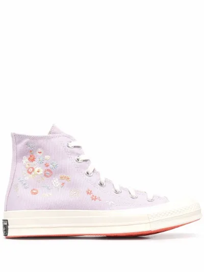 floral embroidered converse