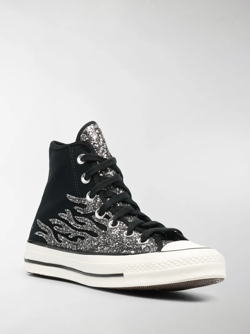 chuck taylor all star glitter flame