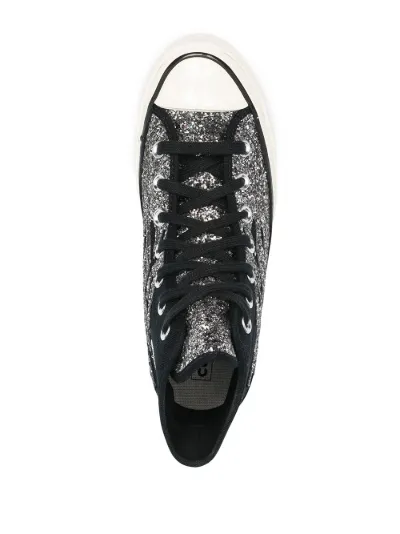 converse glitter flame
