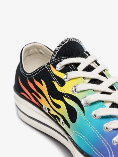 rainbow flame converse