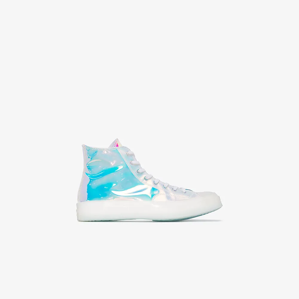 Converse Multicoloured Chuck high top holographic sneakers