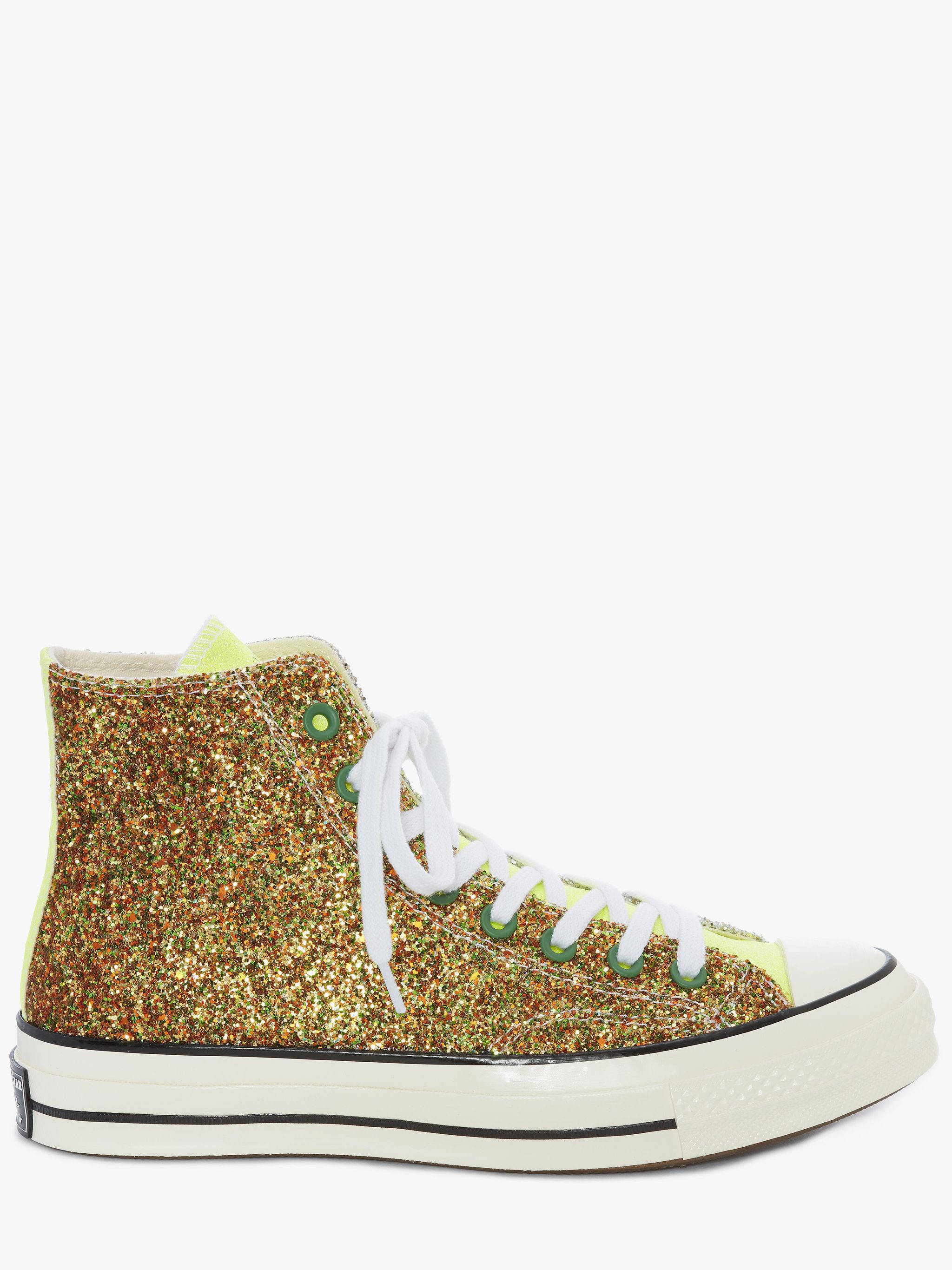 Gold & Silver Glitter Converse in gold | JW Anderson