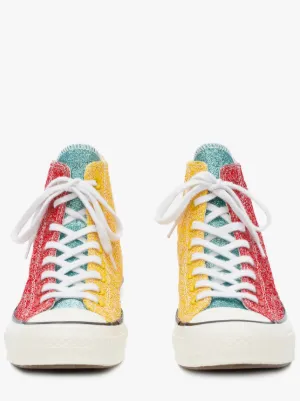 red sequin chuck taylors