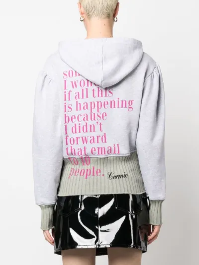 CORMIO hybrid graphic-print hoodie | Eraldo.com LV