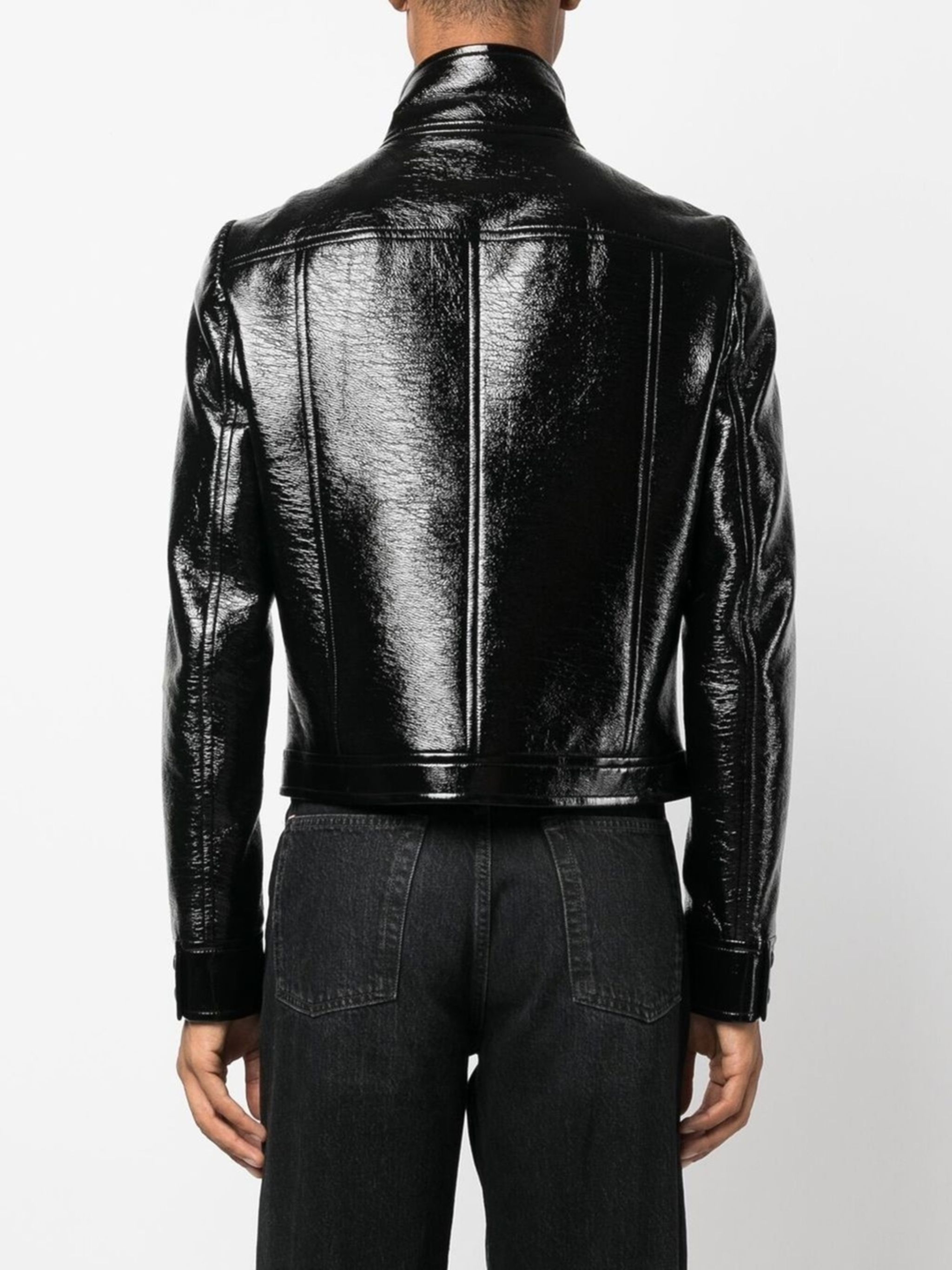 logo-patch faux leather jacket | Courrèges | Eraldo.com