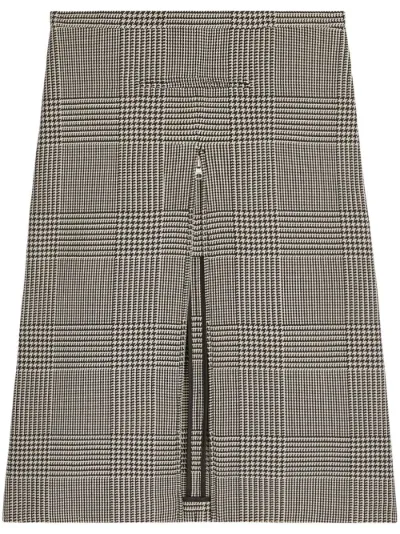 Courreges zip detail checked midi skirt Eraldo UK