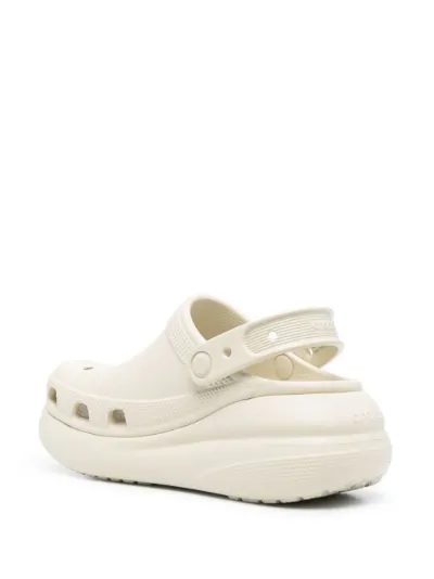 White crocs with online 3 straps