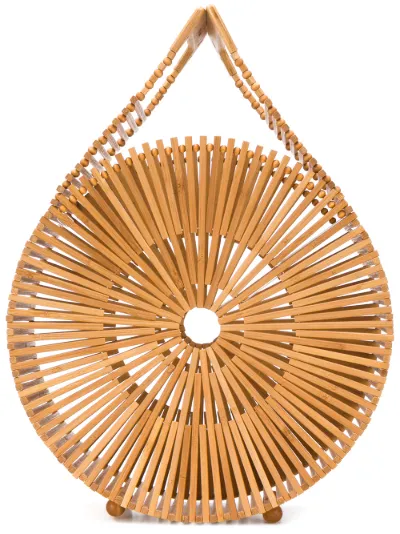 Cult Gaia Zaha round bamboo tote bag Eraldo HR