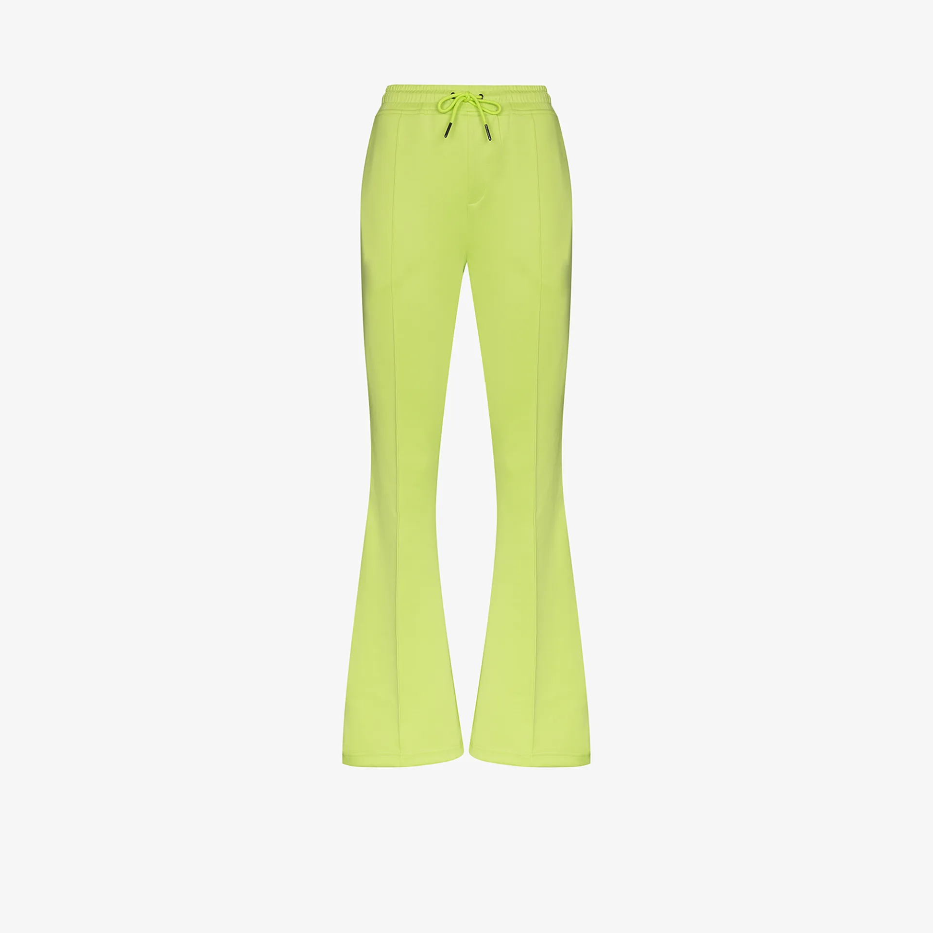 green tape logo track pants