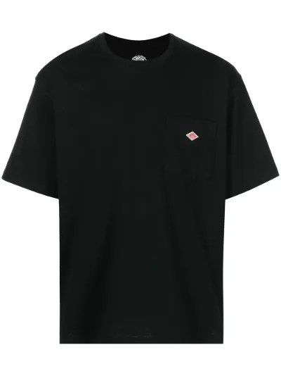 Danton logo-patch T-shirt black | MODES