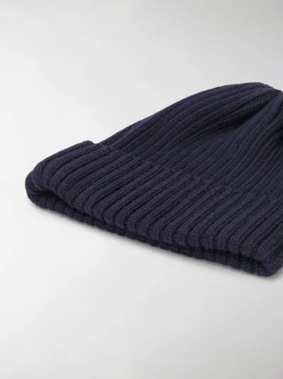 Danton rib knit beanie hat blue | MODES