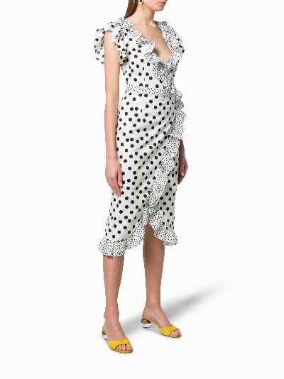 de la vali polka dot dress