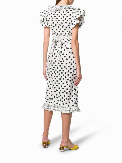 de la vali polka dot dress