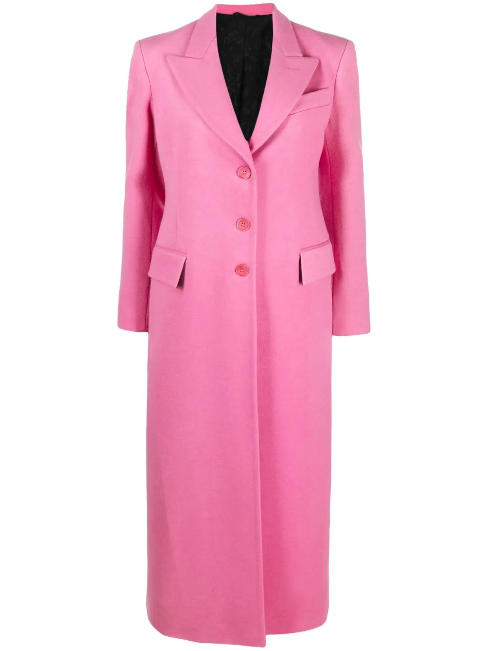 Pink wool trench clearance coat