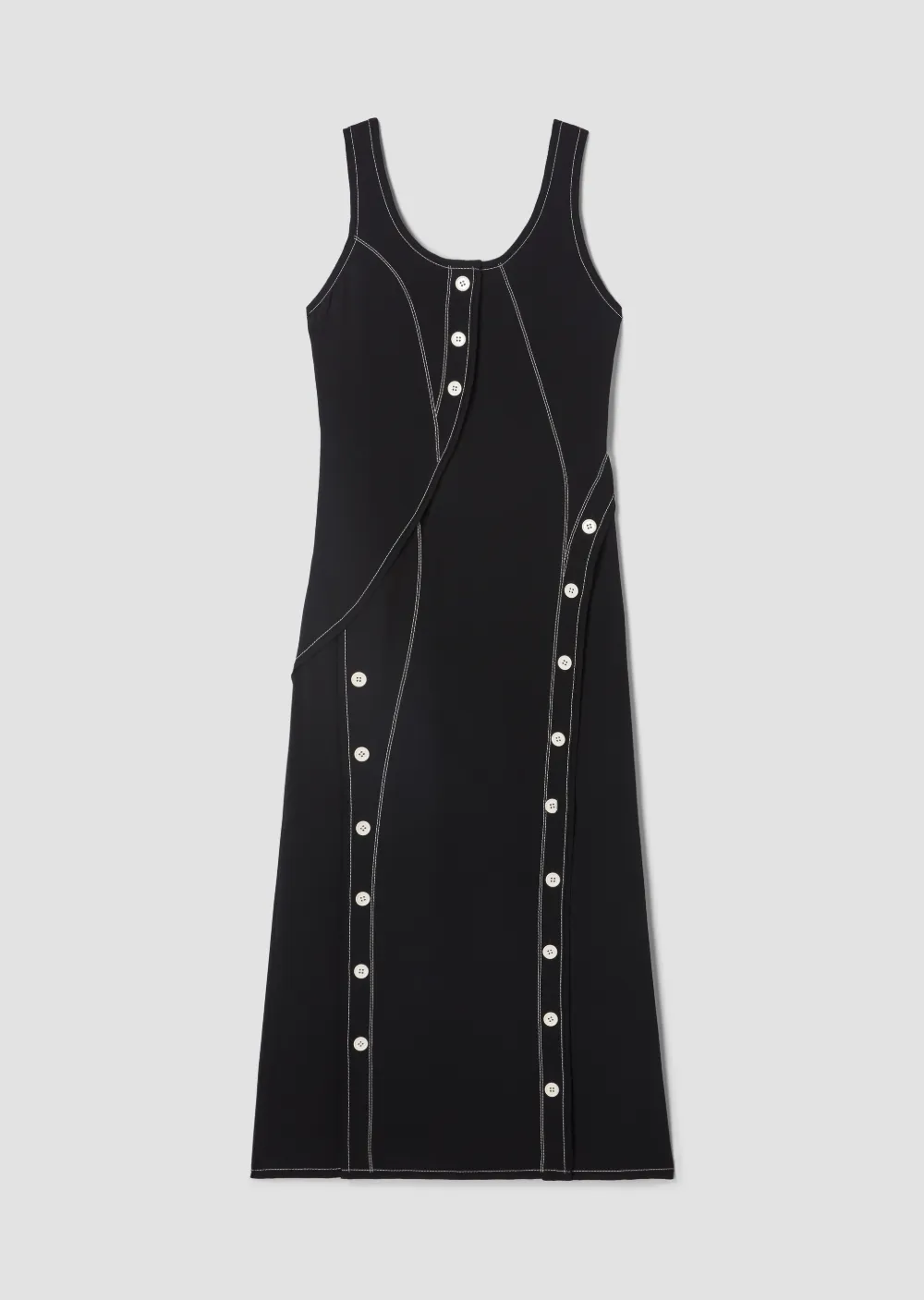 Asymmetrical Hem Tank Dress
