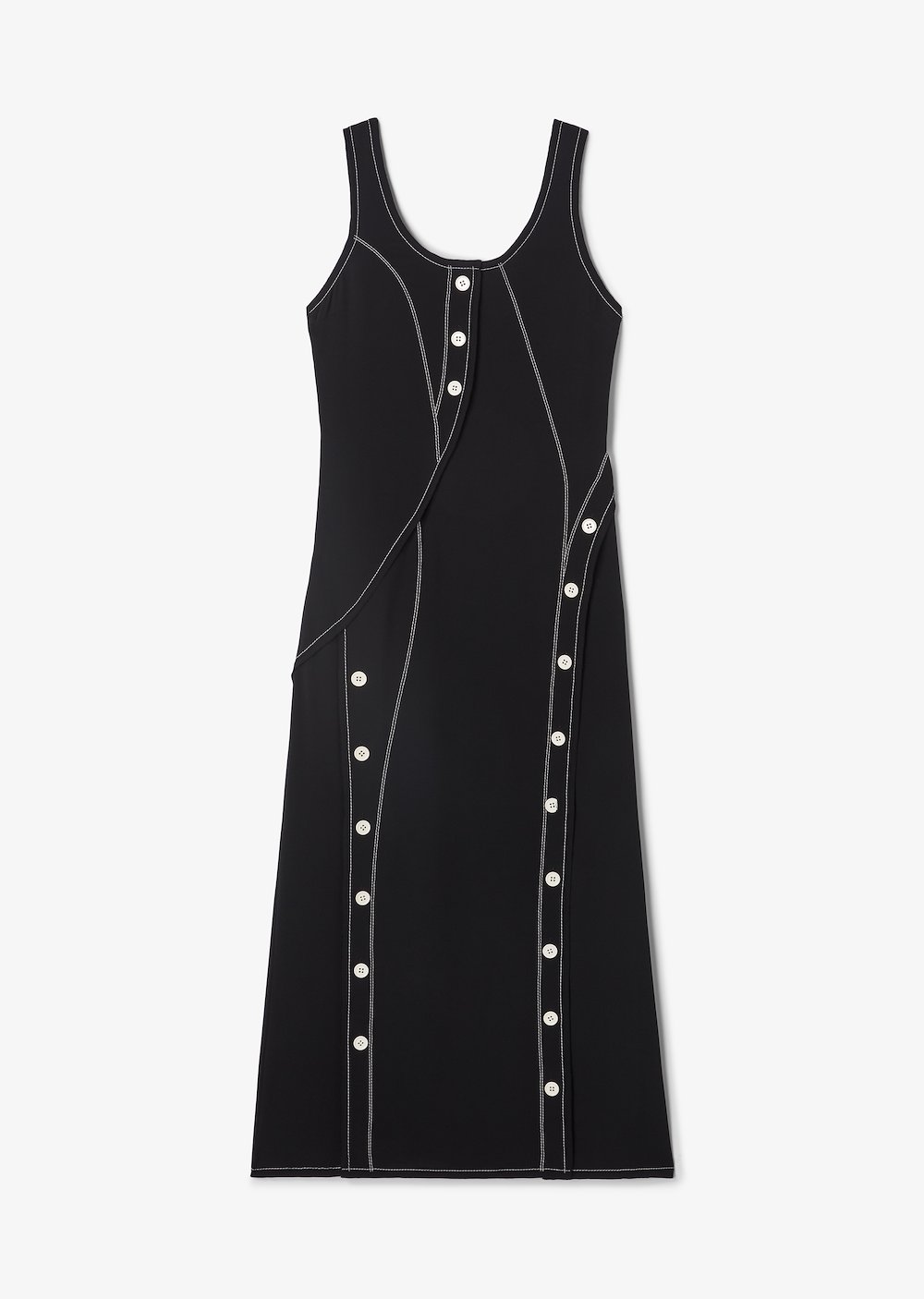 Asymmetrical Hem Tank Dress