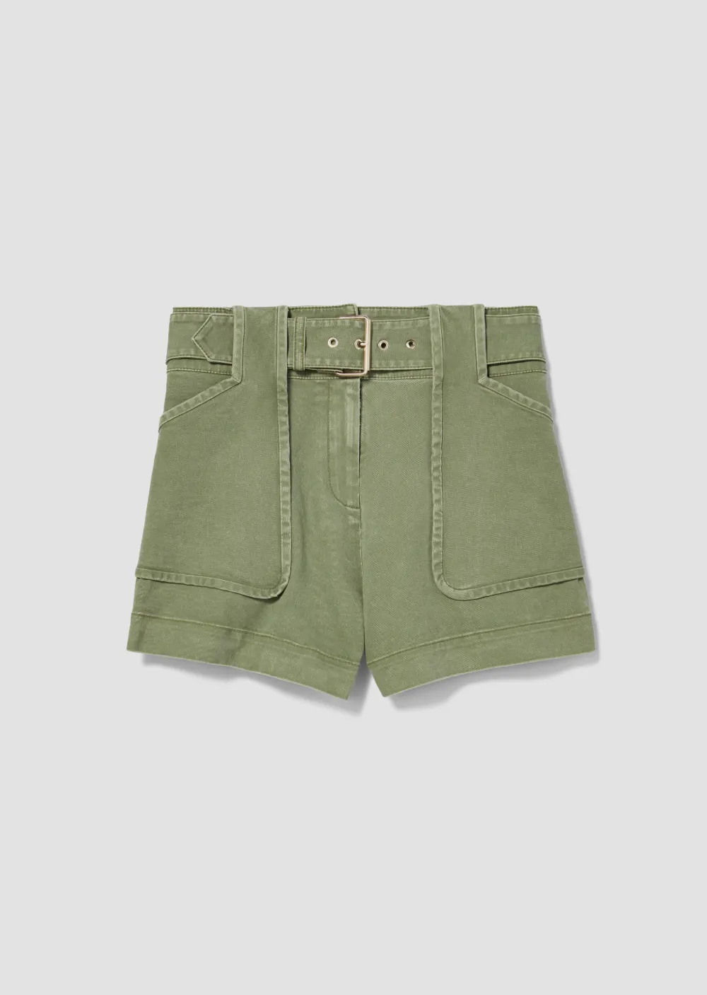 Belted Stretch Chino Short